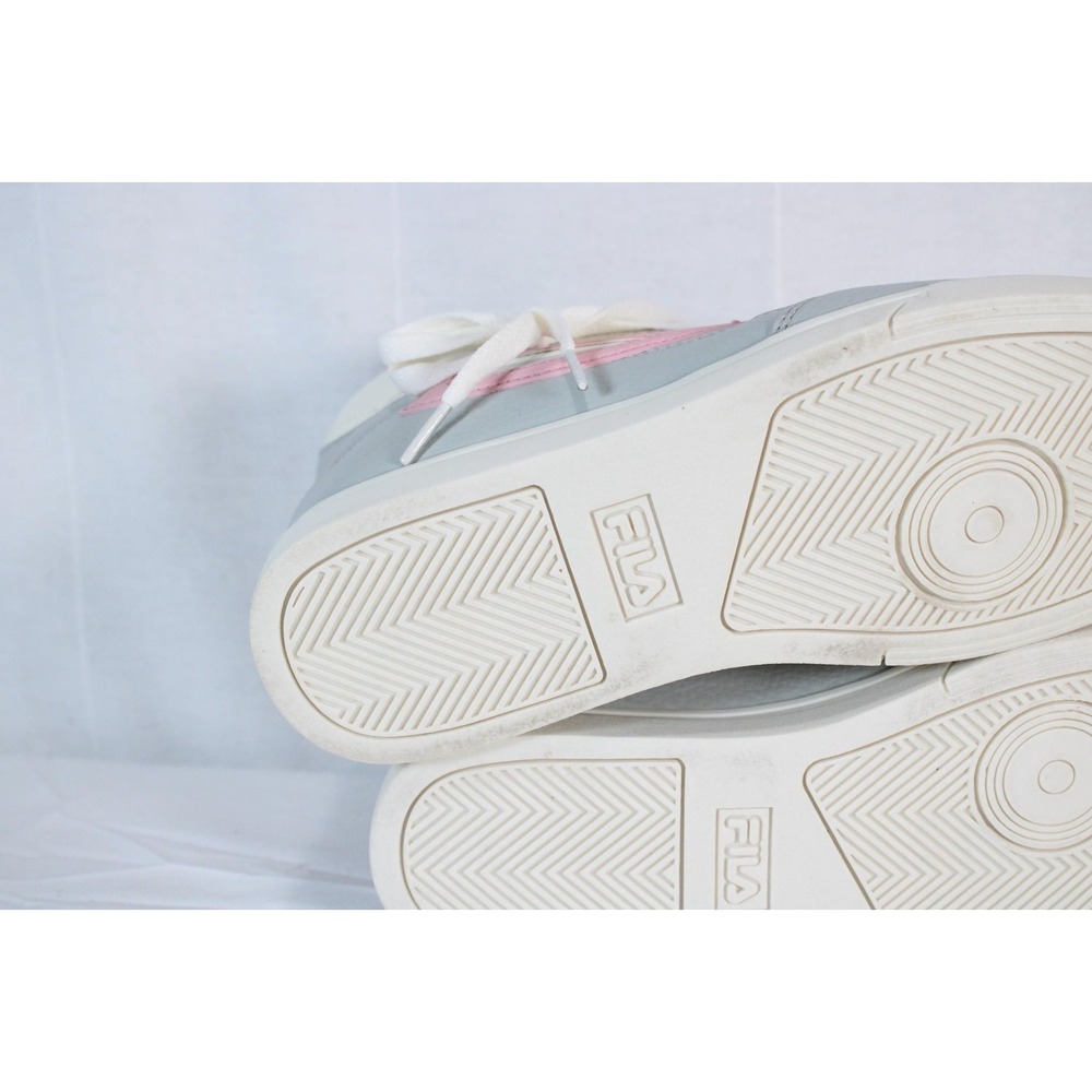 FILA High Top Sneakers Womens Gray Pink White Colorblock Lace Up Athletic Shoes - Picture 6 of 13